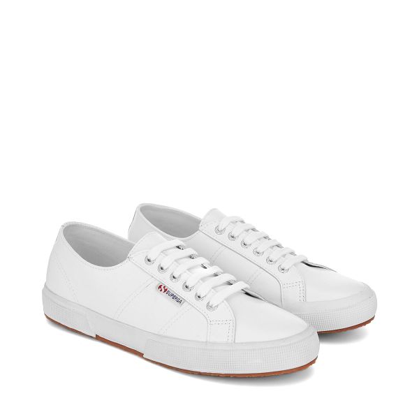 Superga 2750 Nappa White Sneakers - Women's Sneakers USA | US3162852